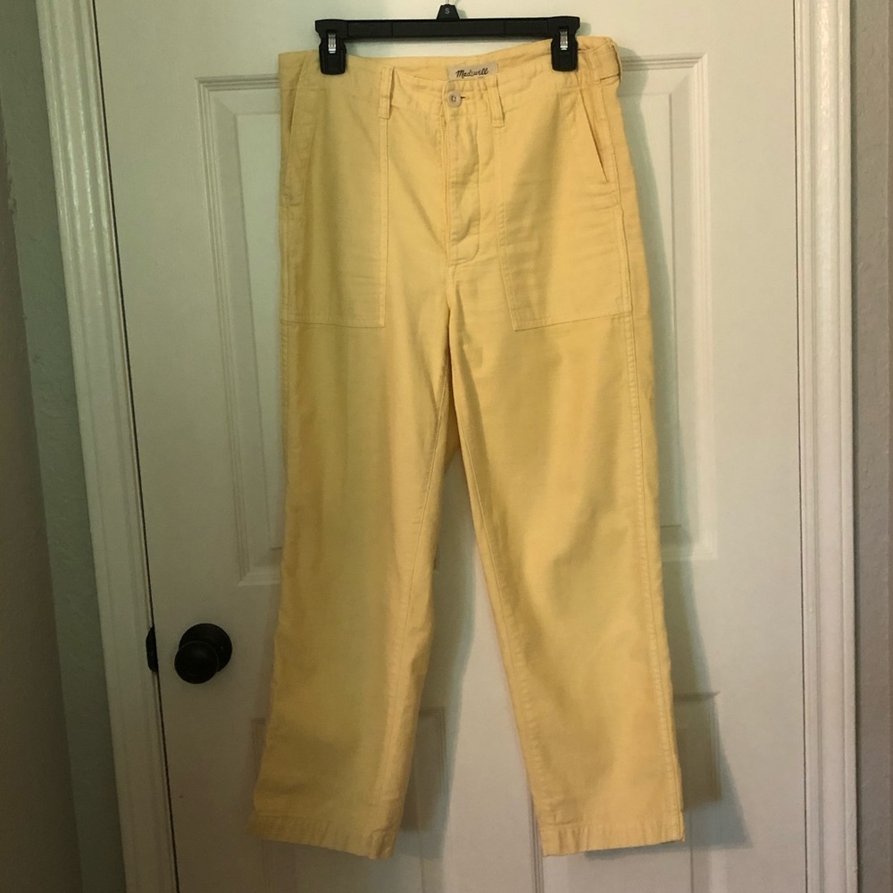 Madewell yellow pants